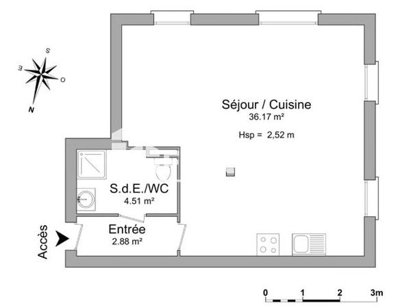 Location Studio 46 m² - QUARTIER LEHENBISCAY Sare 64310