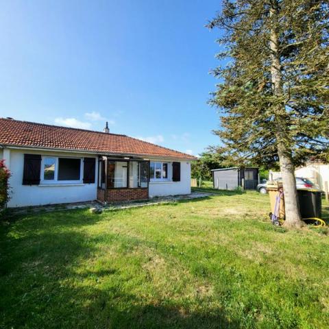 Maison, 85 m², plain-pied, Dreux (28100), 3 chambres, garage, terrain clos 458 m². Prix HAI : 174 700