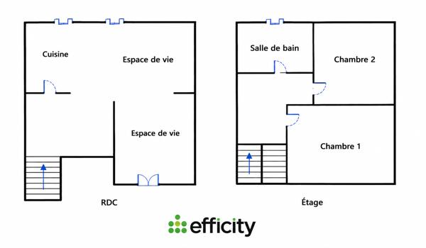 Appartement
         3 pièces
        - 82 m² 125 700 € *