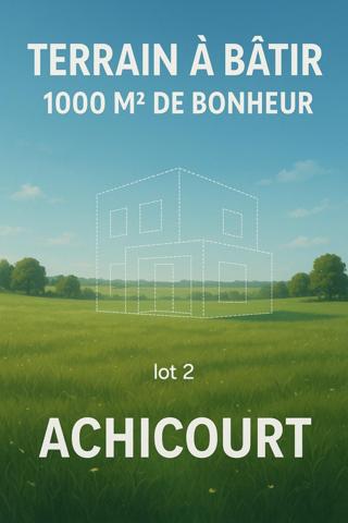 Terrain à bâtir avec grande façade