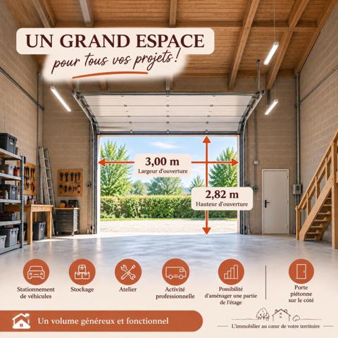Grand garage / local à Montbron