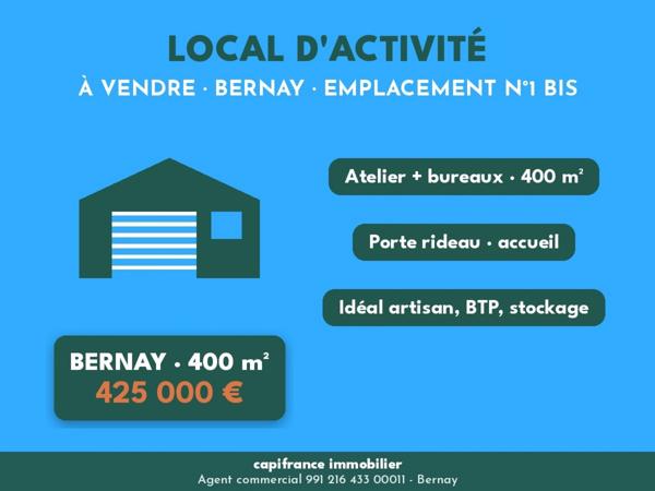 Local/bureau à vendre BERNAY (27)