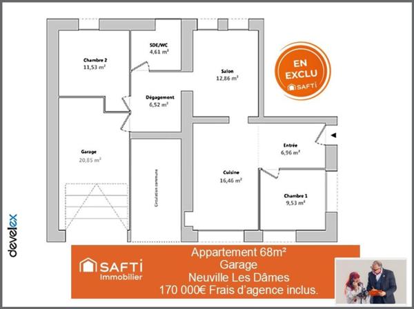 Un pied-à-terre avec garage