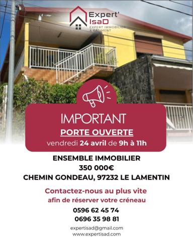 Immeuble à LE LAMENTIN, 97232 - 249m²