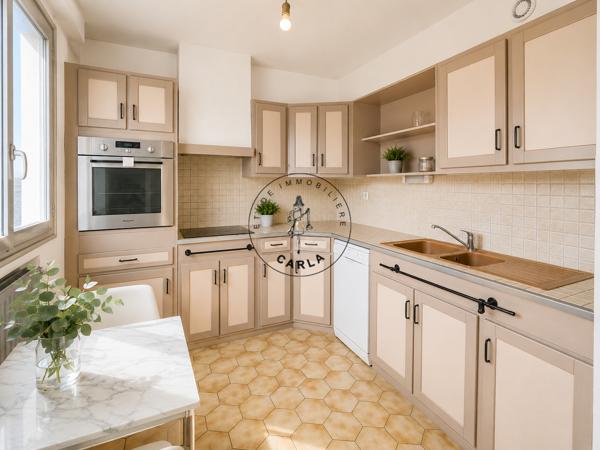 Oullins centre, appartement T5 traversant avec une alcôve Détails des diagnostics énergétiques