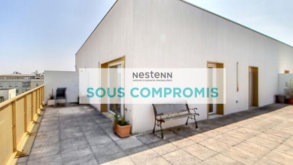 Appartement Bron 2 pièces 42 m² - Récent en dernier étage - Terrasse de 43m2 - 69500 BRON