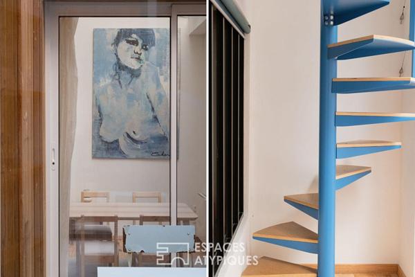 Ancien atelier confidentiel avec son patio au coeur de Belleville