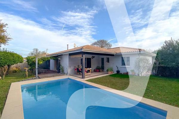 Maison de plain-pied avec piscine – 4 chambres – Gujan Mestras - 33470 Gujan-Mestras - Réf 86492013