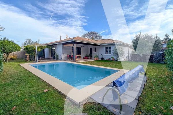 Maison de plain-pied avec piscine – 4 chambres – Gujan Mestras - 33470 Gujan-Mestras - Réf 86492013