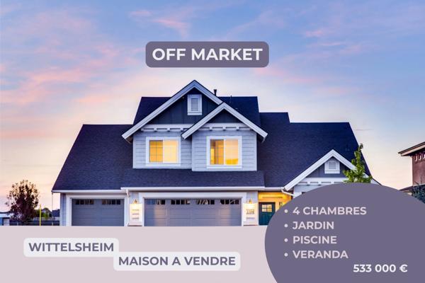 Maison à vendre 7 pièces WITTELSHEIM (68)