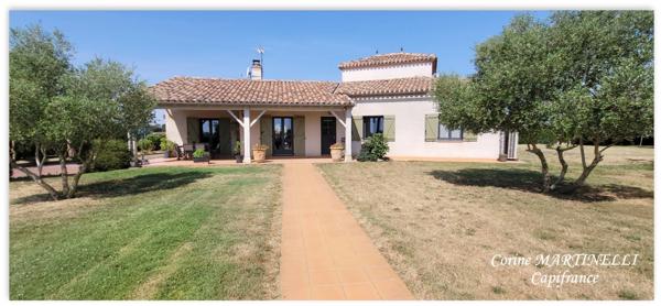 Maison 194 m² avec piscine, 4 chambres à 10 mn de Castelculier