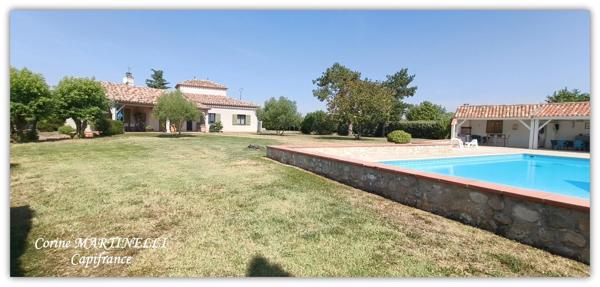 Maison 194 m² avec piscine, 4 chambres à 10 mn de Castelculier