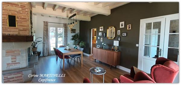 Maison 194 m² avec piscine, 4 chambres à 10 mn de Castelculier