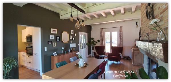Maison 194 m² avec piscine, 4 chambres à 10 mn de Castelculier