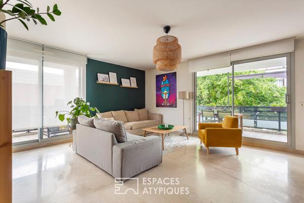 Appartement contemporain avec terrasse et son garage double proche Monplaisir