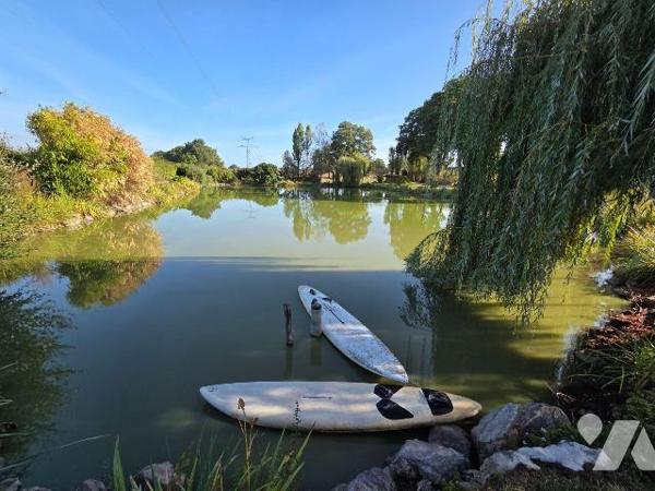 MARTIGNE SUR MAYENNE- Etang poissonneux sur terrain très bien entretenu.

-	Etang d'environ 3...