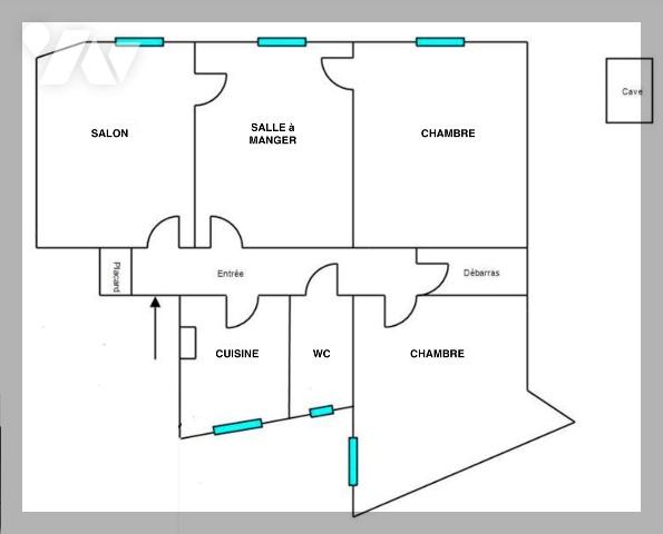 Buttes Chaumont - 4 pièces 68m² à rénover entièrement