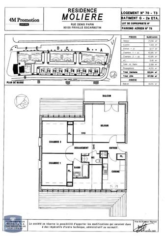 Appartement à louer 3 pièces 63.94m²