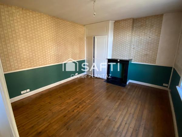 Maison centre ville à rénover  3 ch - jardin - garage