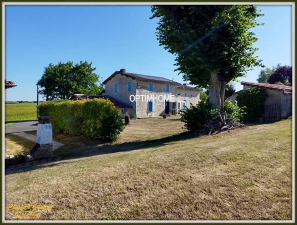 grande maison + gite à vendre 10 pièces Proche de BARBEZIEUX SAINT HILAIRE (16)