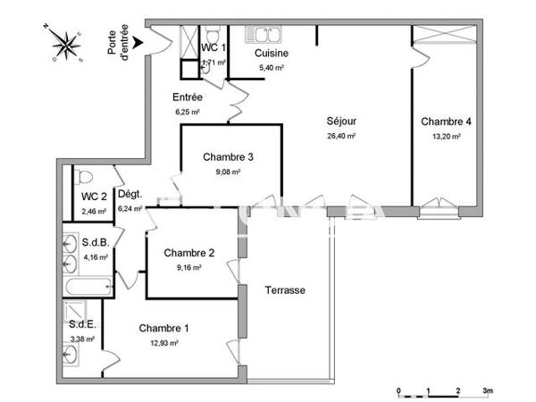 Location Appartement 5 pièces 100.37 m² - 14 RUE DE STEINBOURG Strasbourg 67200