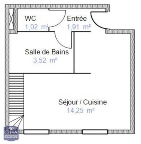 Appartement à vendre 2 pièces 32.18m² Nîmes (30000)