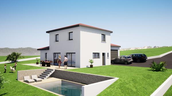 Projet de construction 128 m² habi + garage sur La Fouillouse avec 970 m2 de terrain