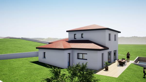 Projet de construction 128 m² habi + garage sur La Fouillouse avec 970 m2 de terrain