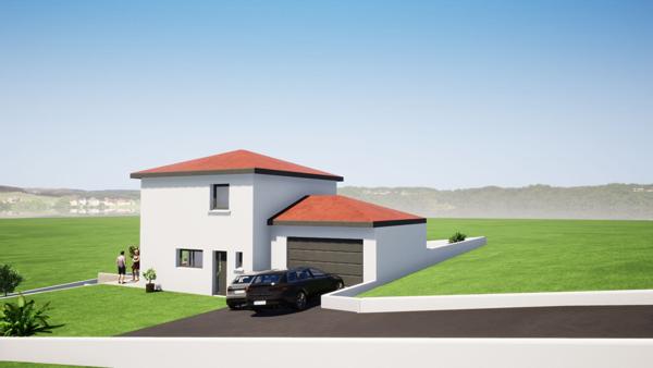 Projet de construction 128 m² habi + garage sur La Fouillouse avec 970 m2 de terrain