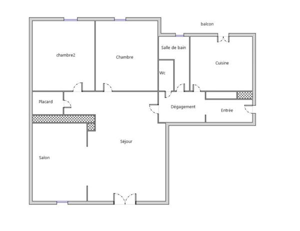 Appartement à vendre 4 pièces 76 m² Romans-sur-Isère