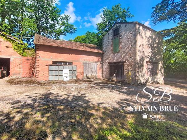 Maison en pierre Quercy Blanc avec hangar et grange – Potentiel rénovation totale