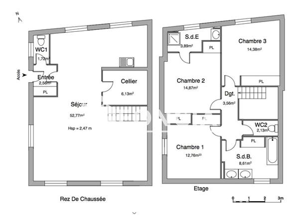 Location Appartement 4 pièces 123.38 m² - 11 ALLEES MORTARIEU Montauban 82000