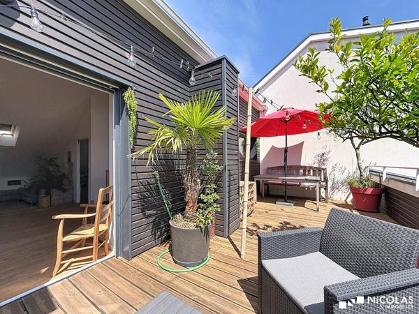CENON — Le Cavaillès — Duplex contemporain avec terrasse, dernier étage, DPE A et parking