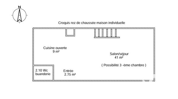 Maison à vendre 4 pièces 75 m² Le Boulay-Morin