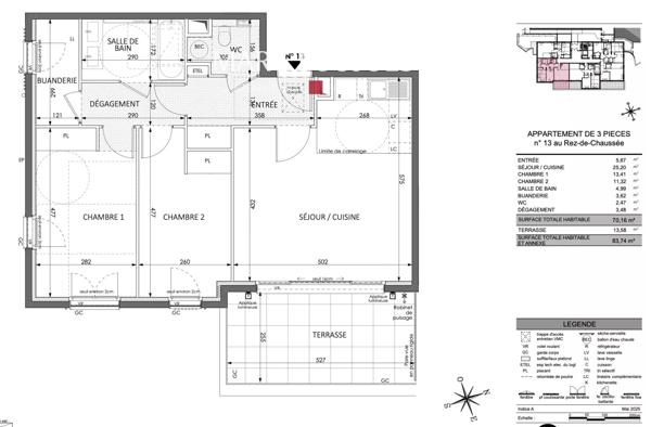 Beausoleil – Aux portes de Monaco T3 neuf avec terrasse
