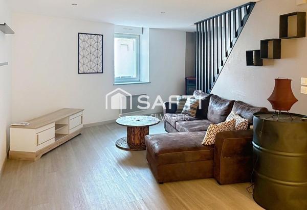 Duplex de 99m² loué, en centre-ville