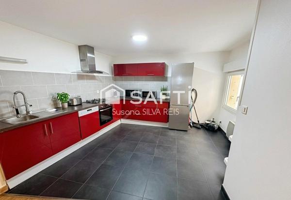 Duplex de 99m² loué, en centre-ville