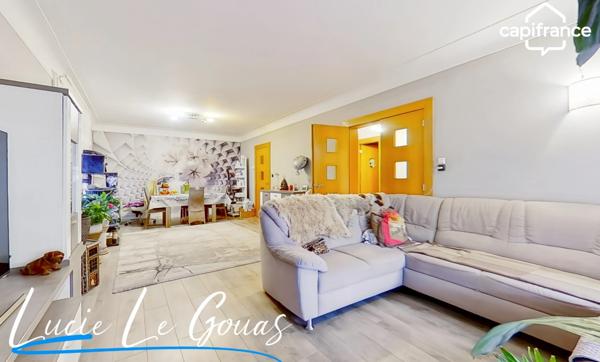 Maison mitoyenne 128 m² à Villerupt – 3 chambres, bureaux, sous-sol complet et grand garage