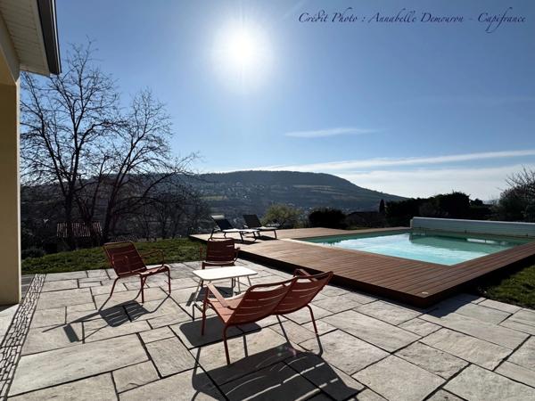 VEYRE-MONTON, Villa P6 avec très grand garage, piscine sécurisée et chauffée sur terrain de 1 509,00 m²