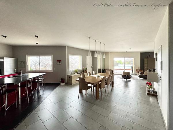 VEYRE-MONTON, Villa P6 avec très grand garage, piscine sécurisée et chauffée sur terrain de 1 509,00 m²