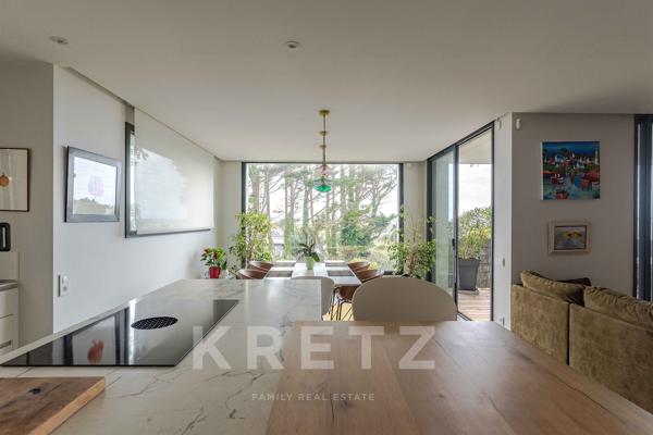 Maison contemporaine avec vue mer