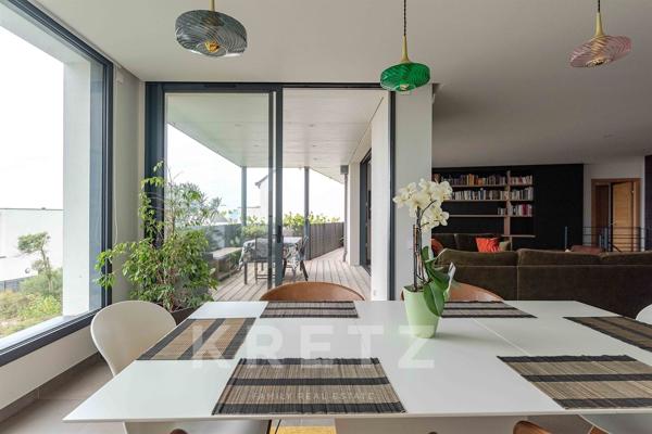 Maison contemporaine avec vue mer