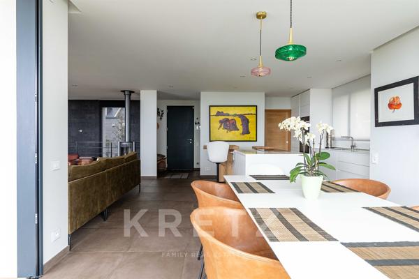 Maison contemporaine avec vue mer