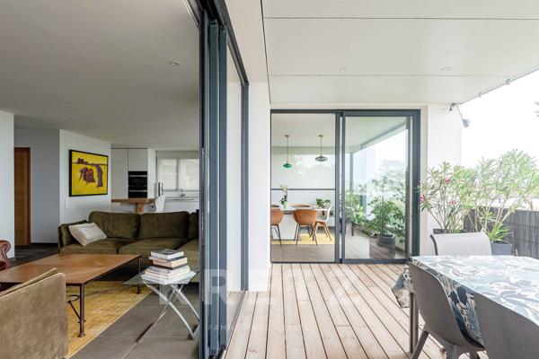 Maison contemporaine avec vue mer