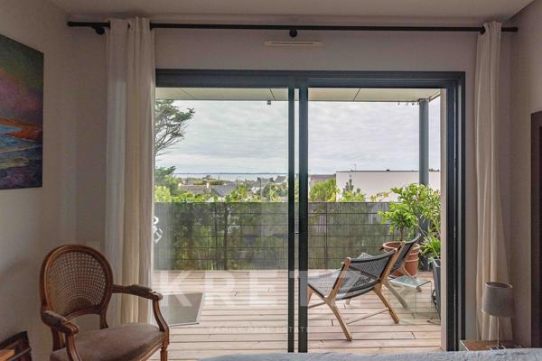Maison contemporaine avec vue mer