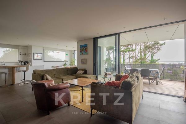 Maison contemporaine avec vue mer