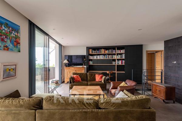 Maison contemporaine avec vue mer