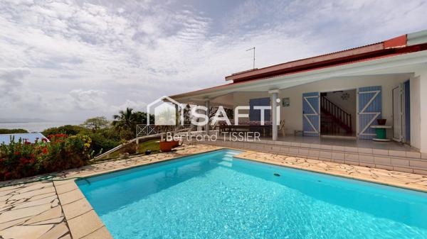 Vue mer 180° exceptionnelle, 4 chambres + T2, piscine