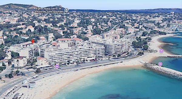Saint-Raphaël triangle d'or T3 52m2 aperçu mer avec terrasse et garage 358 000 € H.A.I.*