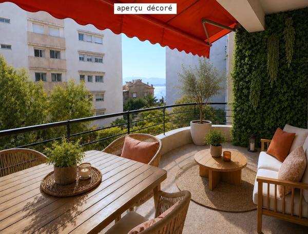 Saint-Raphaël triangle d'or T3 52m2 aperçu mer avec terrasse et garage 358 000 € H.A.I.*